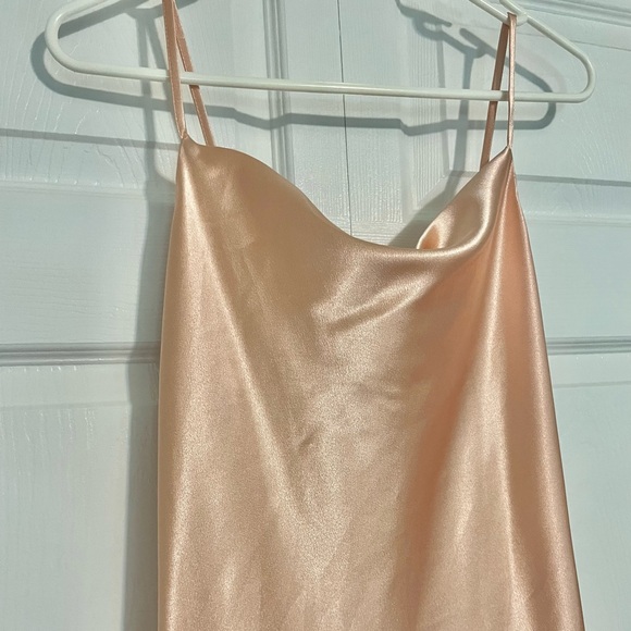 Altar’d State Coral Carlotta Satin Slip Dress - Picture 3 of 5